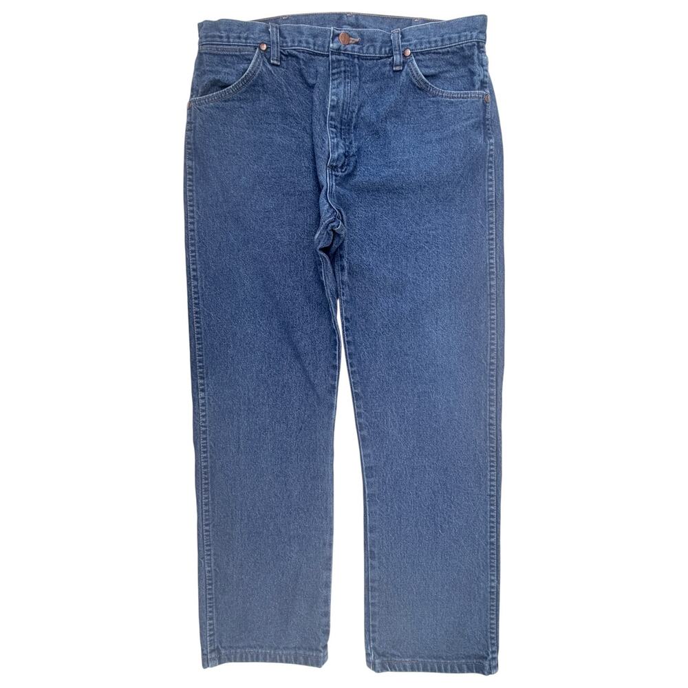 Wrangler Relaxed Fit Jeans Mens 38x30 Blue Western Denim Pants